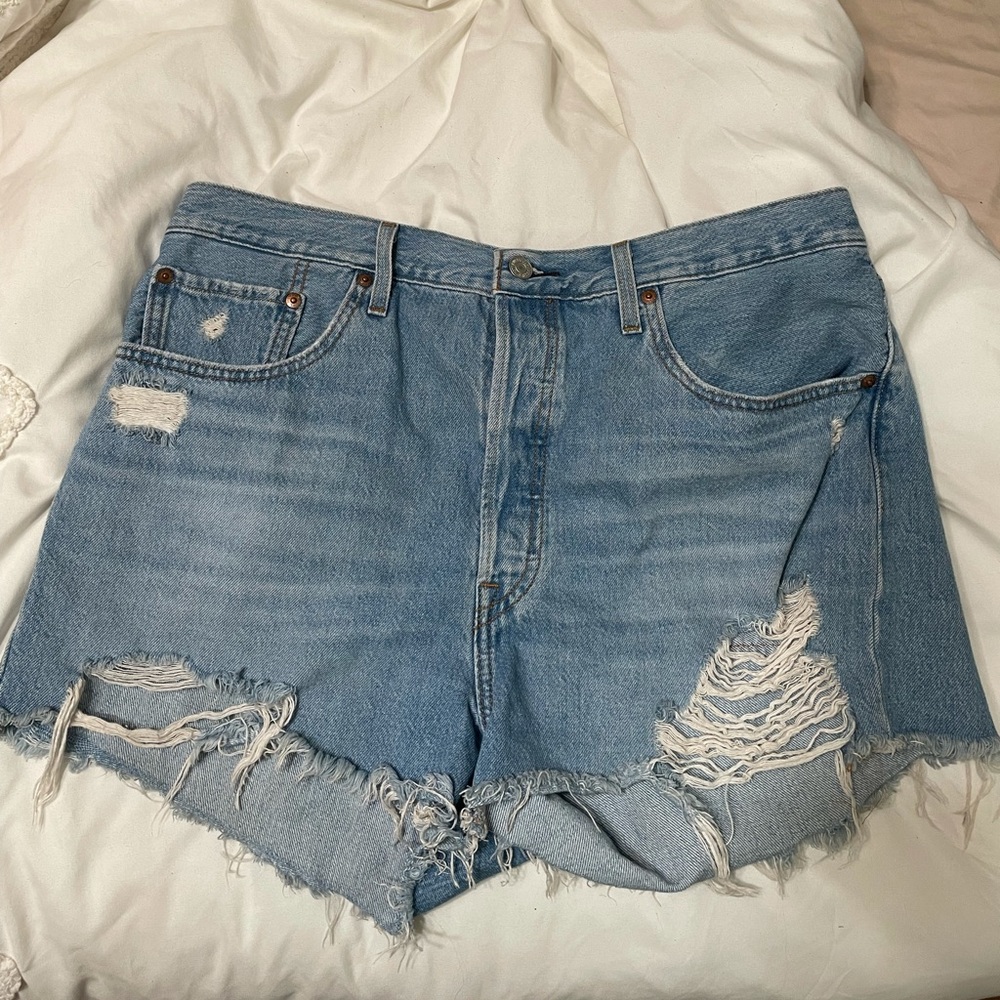 Levi’s Women's 501 Cotton High-Rise Denim Shorts